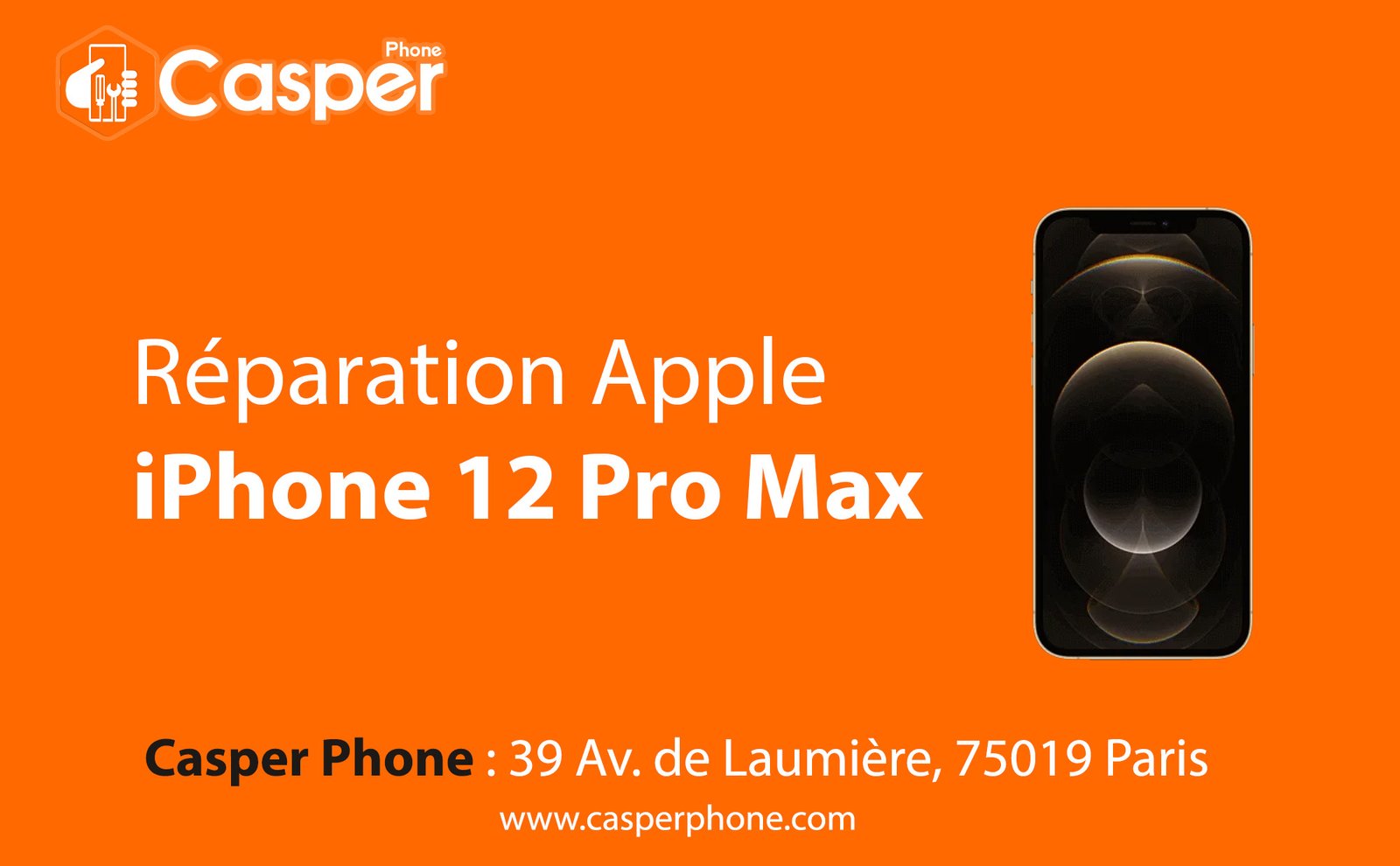 Réparation de l'écran LCD de l'iPhone 12 pro Max